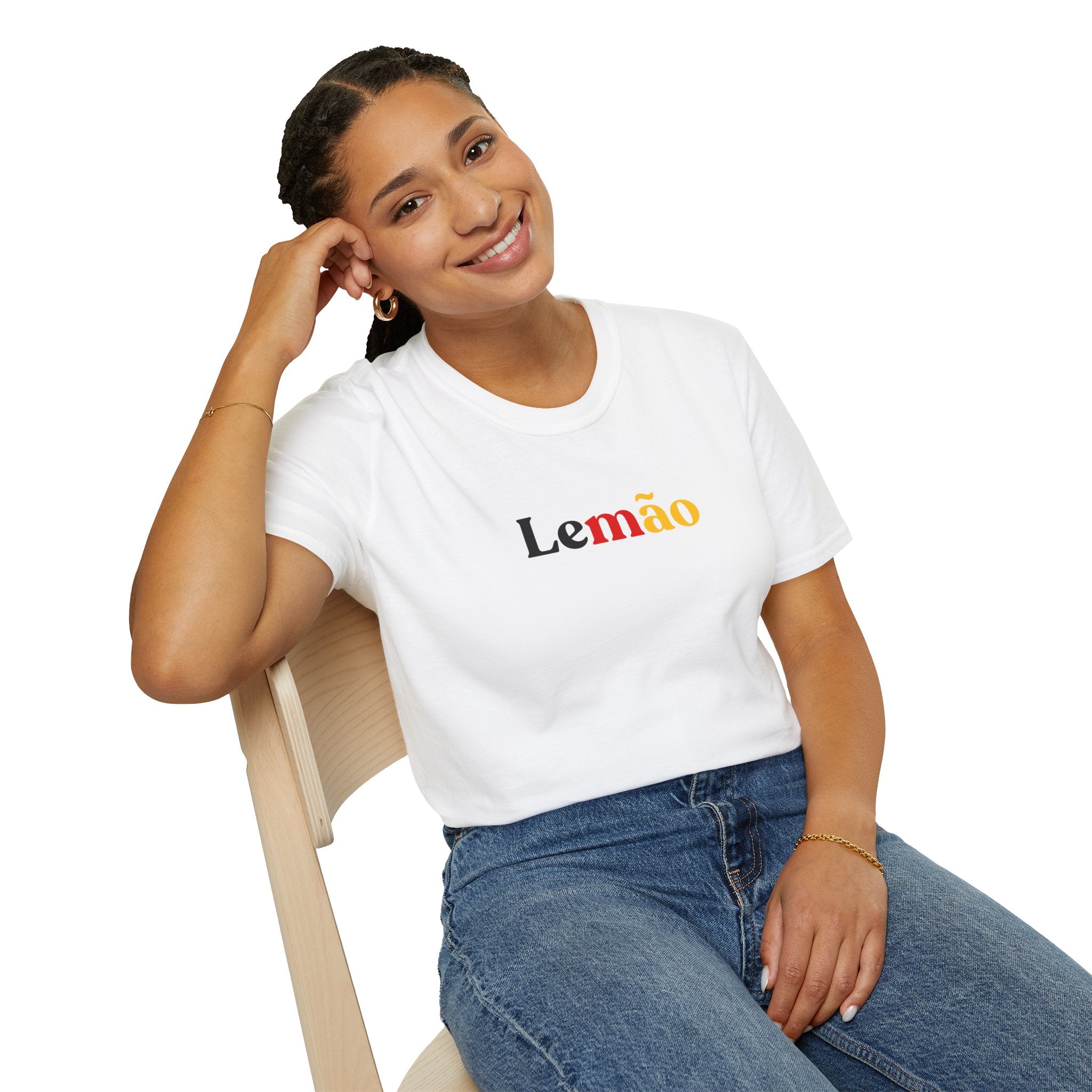 LEMÃO – Men’s Brazilian Nickname T-Shirt (German Colors Edition)