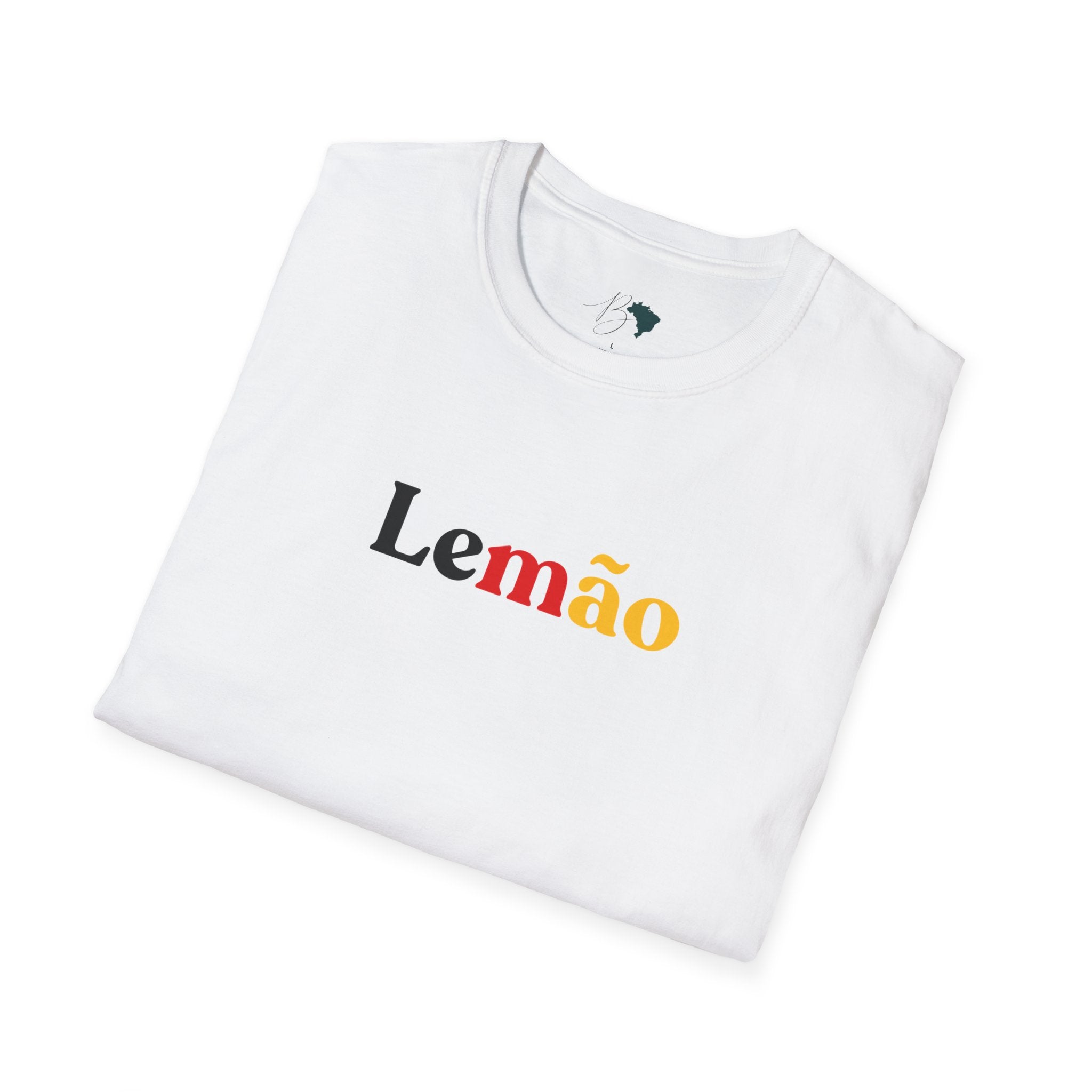 LEMÃO – Men’s Brazilian Nickname T-Shirt (German Colors Edition)