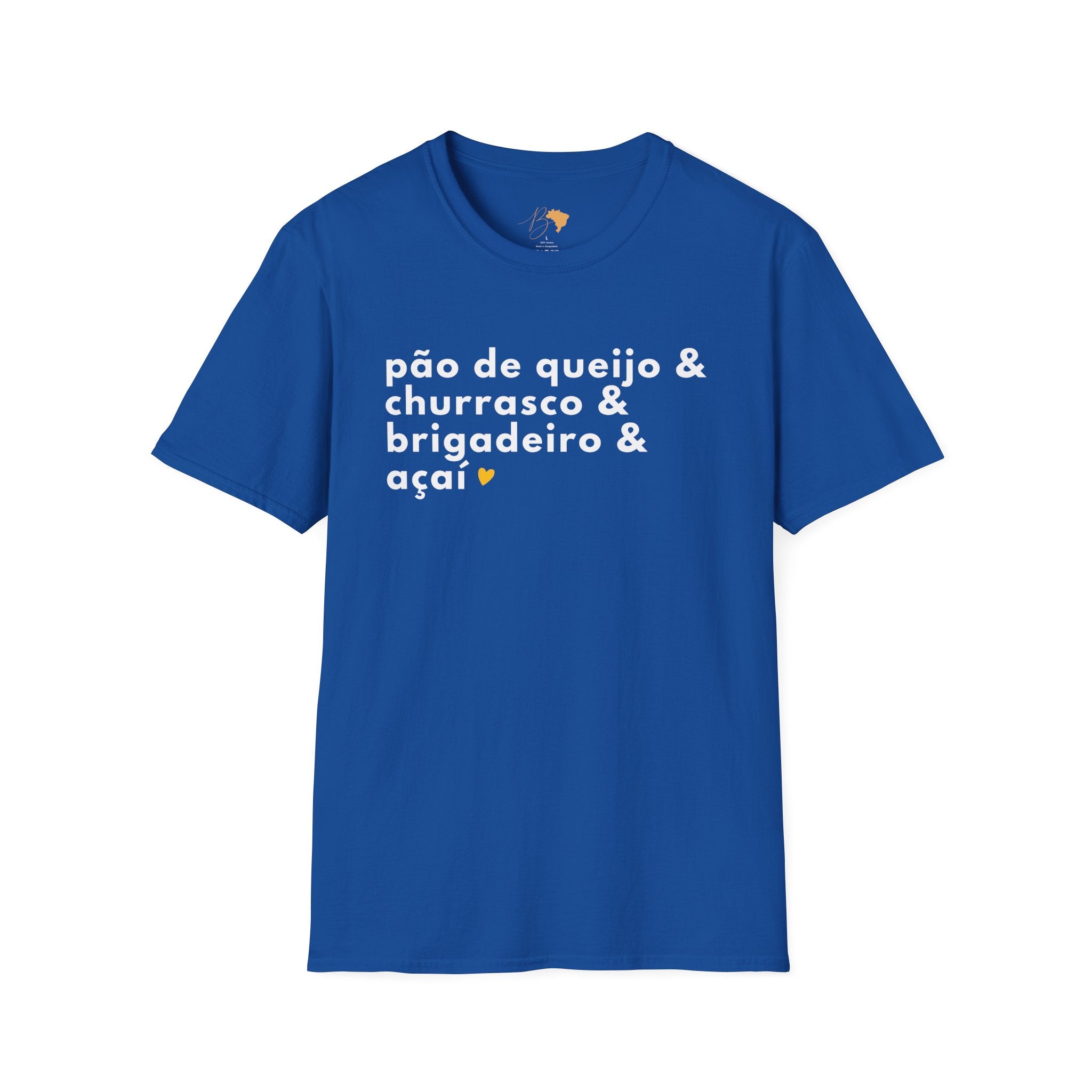 Pão de Queijo & Churrasco & Brigadeiro & Açaí – Brazilian Essentials Unisex T-Shirt