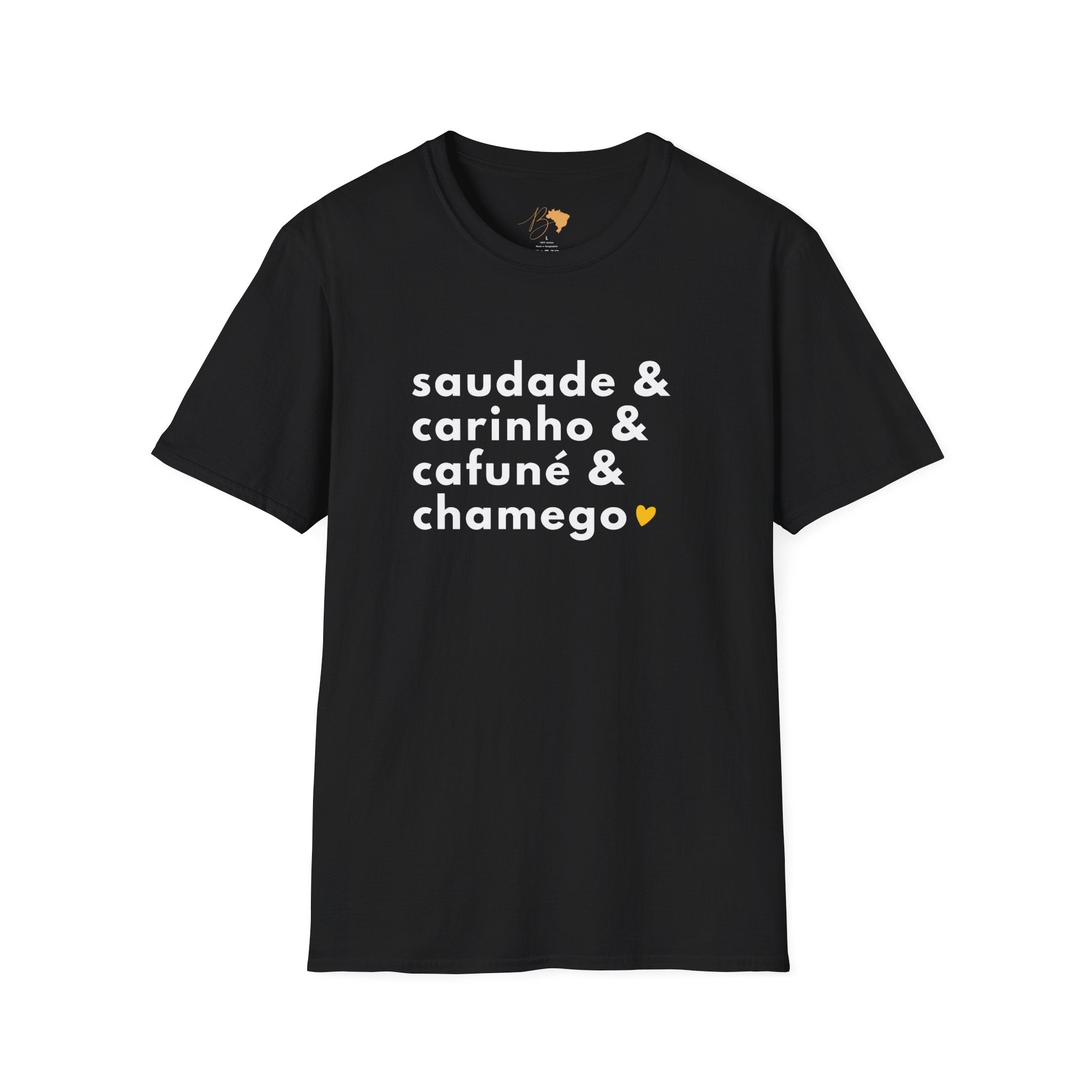 Saudade & Carinho & Cafuné & Chamego – Brazilian Words of Affection T-Shirt Unisex
