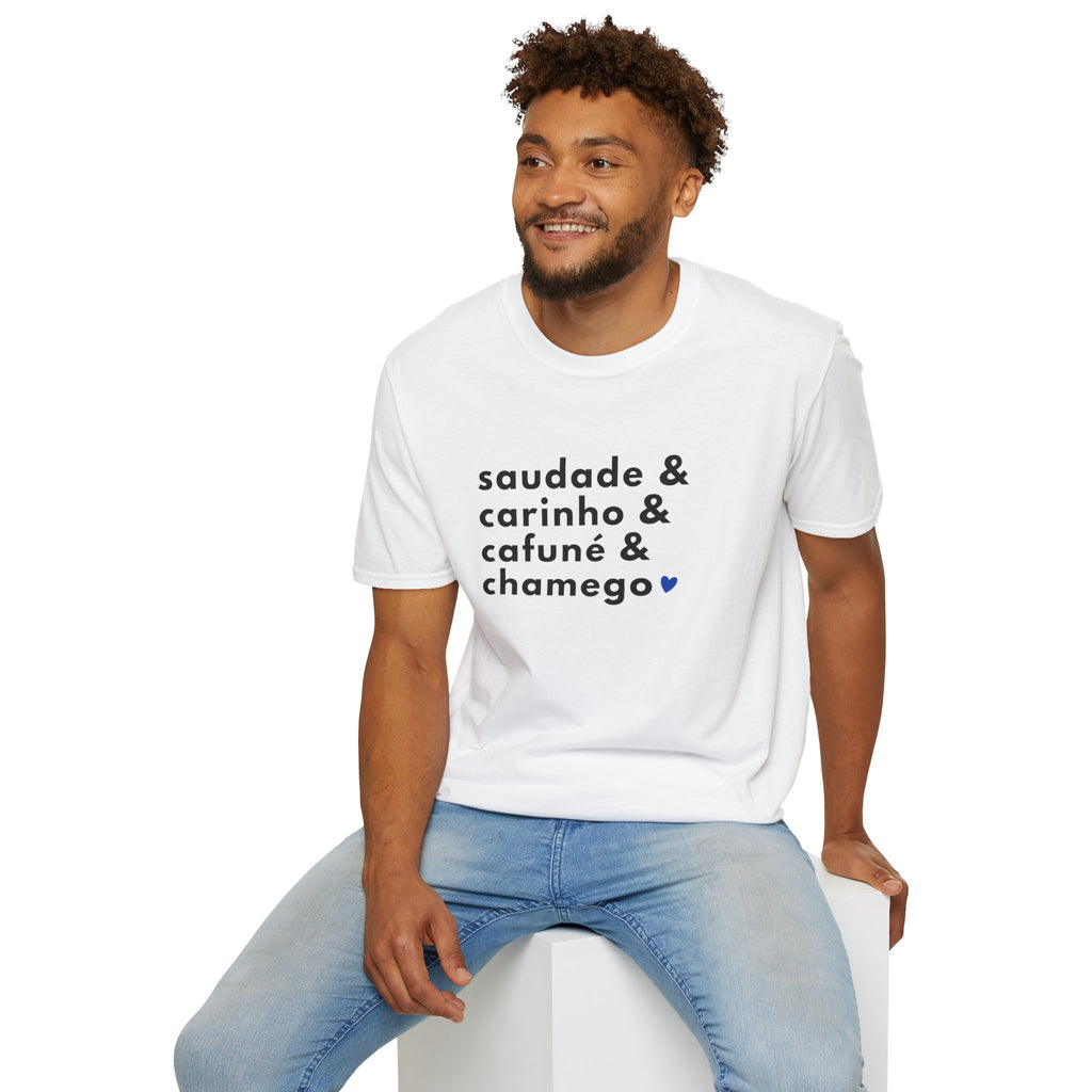 Saudade & Carinho & Cafuné & Chamego – Brazilian Words of Affection T-Shirt Unisex
