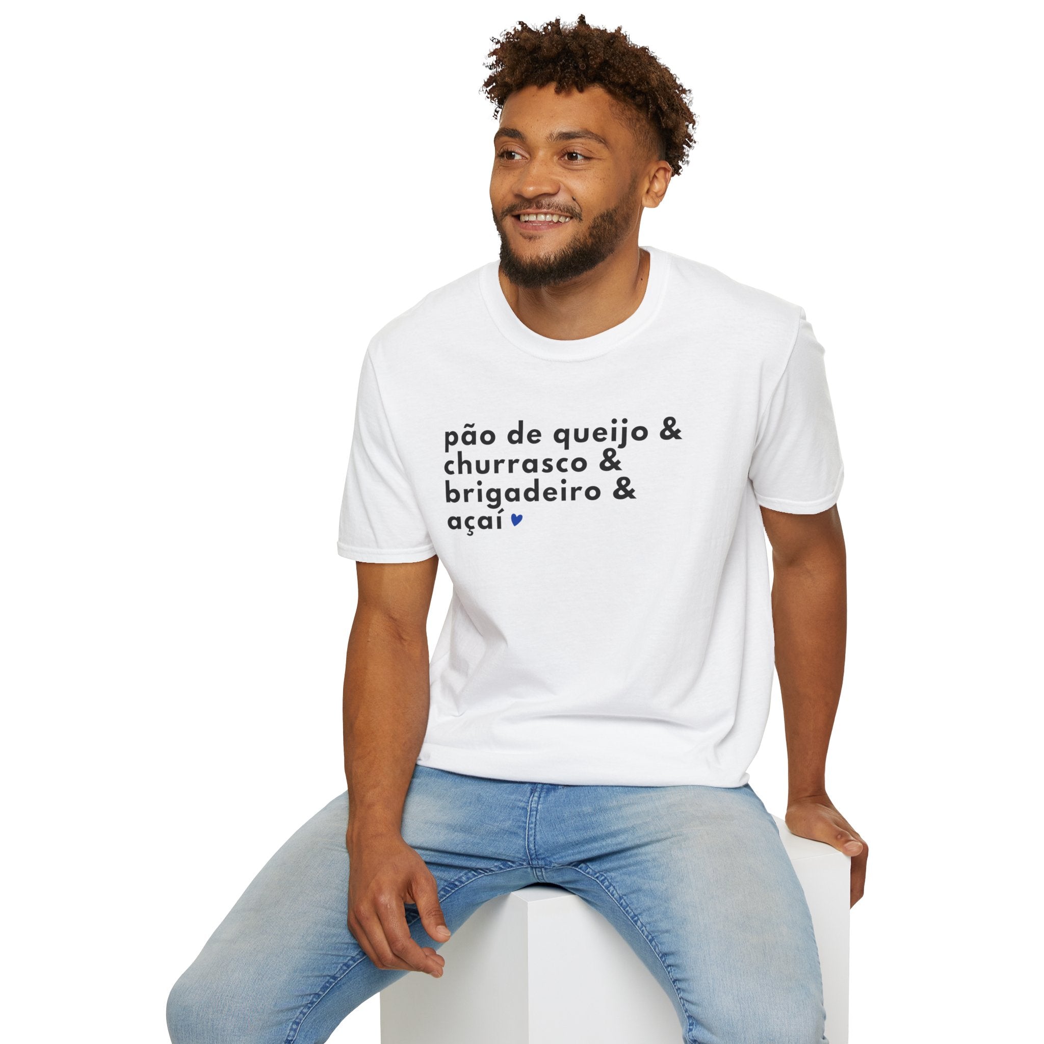 Pão de Queijo & Churrasco & Brigadeiro & Açaí – Brazilian Essentials Unisex T-Shirt