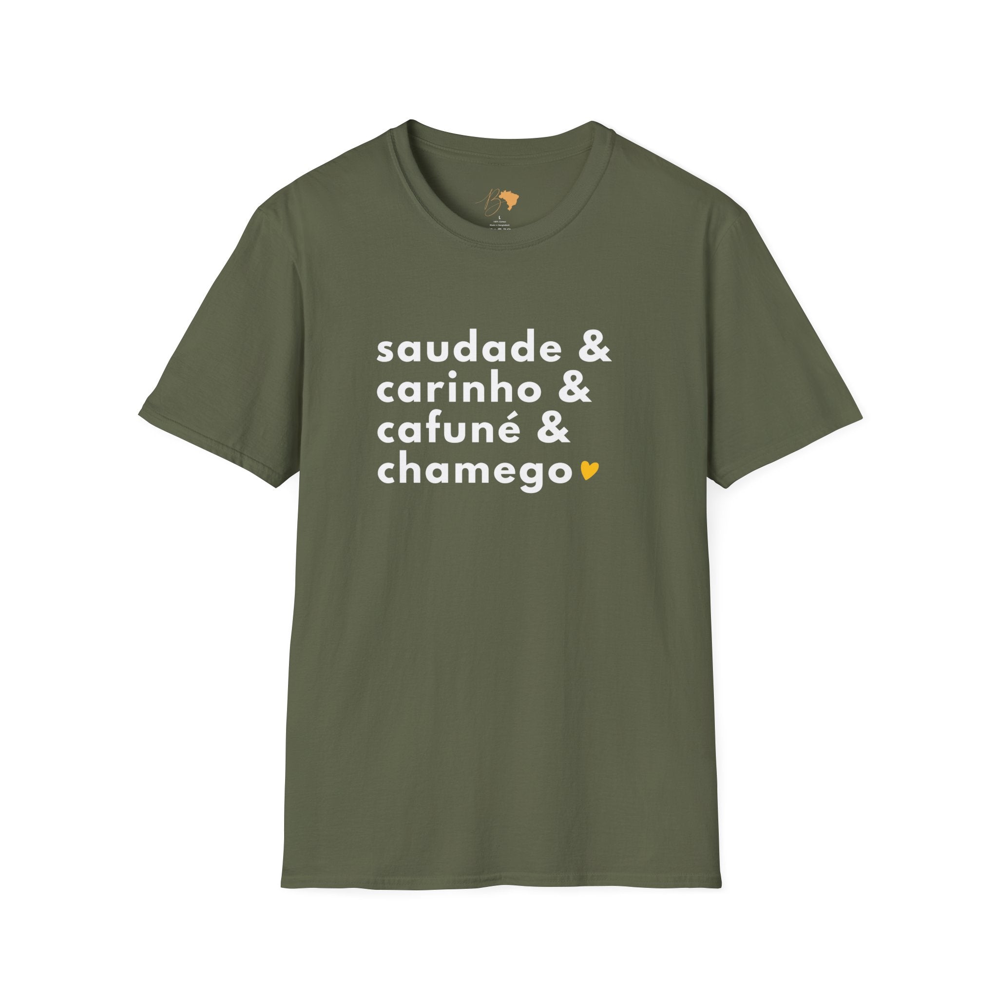Saudade & Carinho & Cafuné & Chamego – Brazilian Words of Affection T-Shirt Unisex