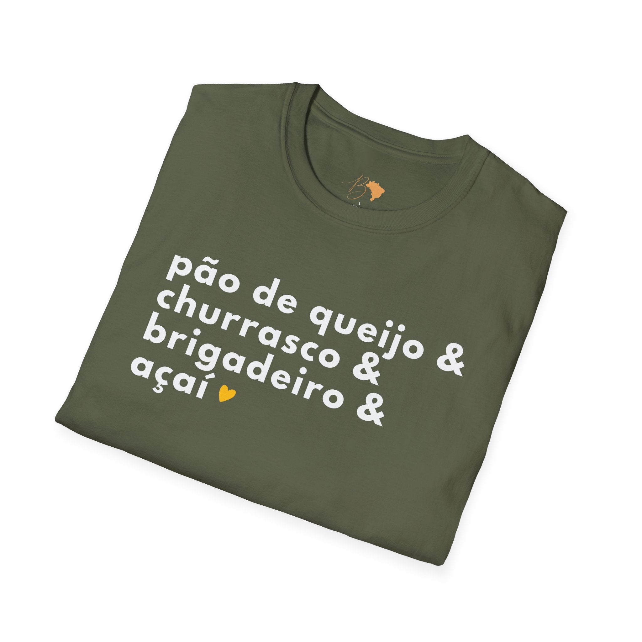 Pão de Queijo & Churrasco & Brigadeiro & Açaí – Brazilian Essentials Unisex T-Shirt