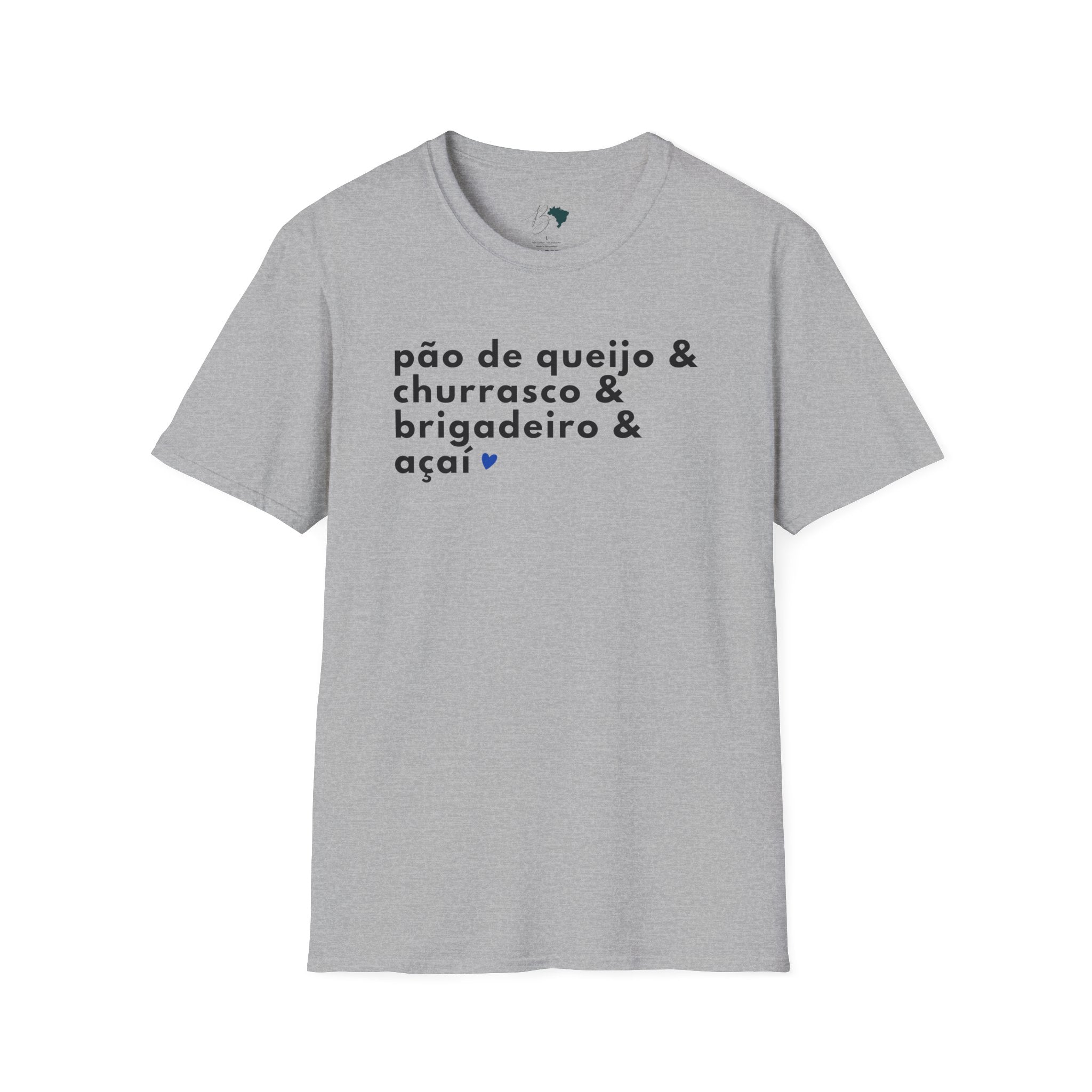 Pão de Queijo & Churrasco & Brigadeiro & Açaí – Brazilian Essentials Unisex T-Shirt