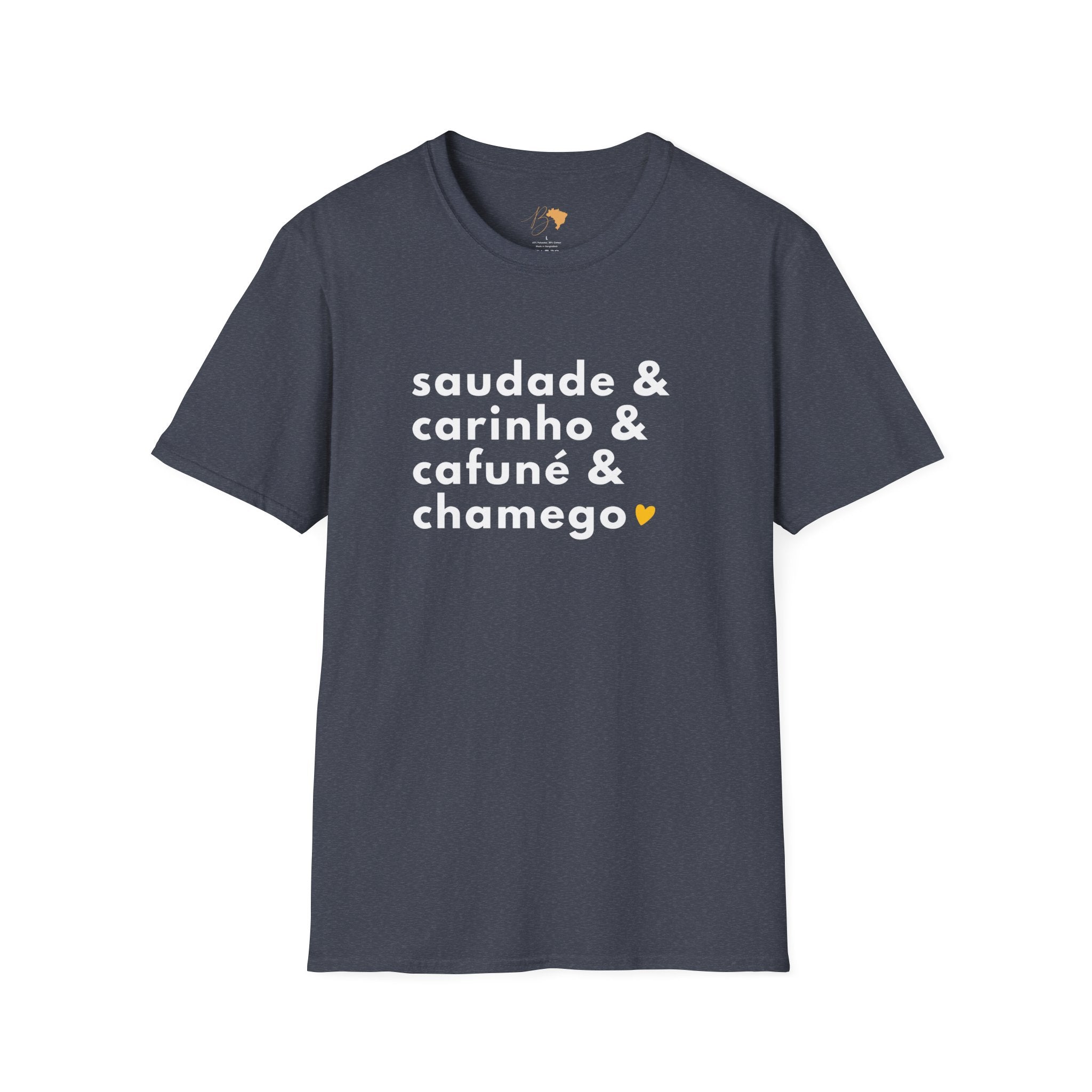 Saudade & Carinho & Cafuné & Chamego – Brazilian Words of Affection T-Shirt Unisex