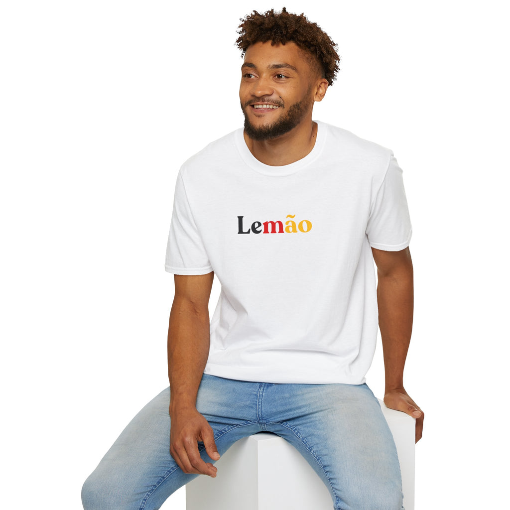 LEMÃO – Men’s Brazilian Nickname T-Shirt (German Colors Edition)