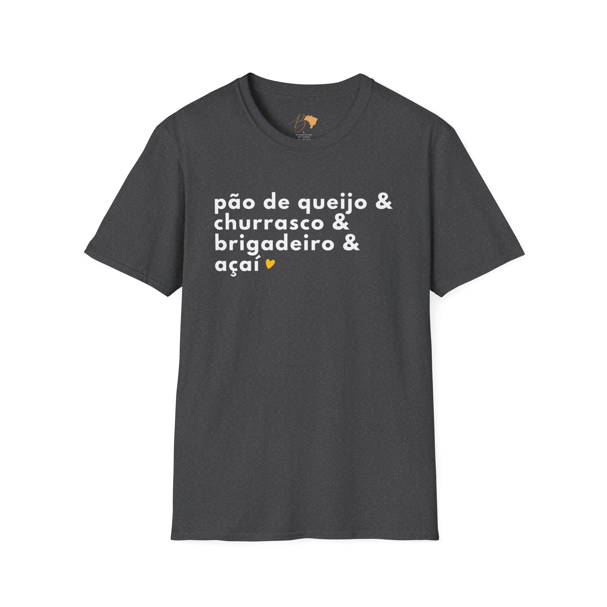 Pão de Queijo & Churrasco & Brigadeiro & Açaí – Brazilian Essentials Unisex T-Shirt