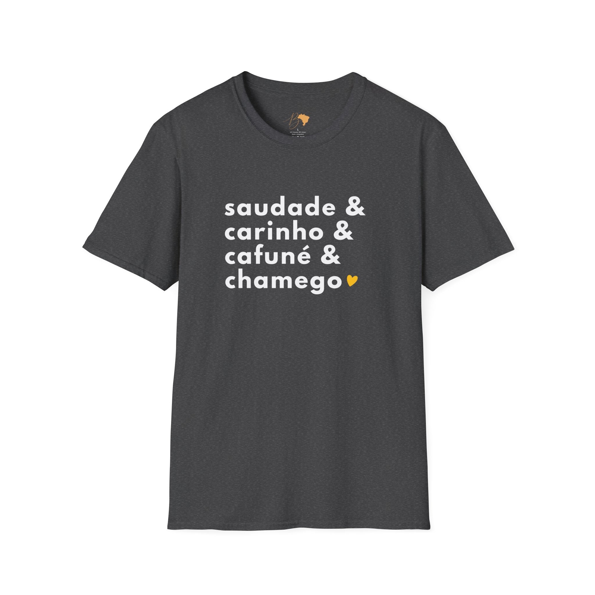 Saudade & Carinho & Cafuné & Chamego – Brazilian Words of Affection T-Shirt Unisex