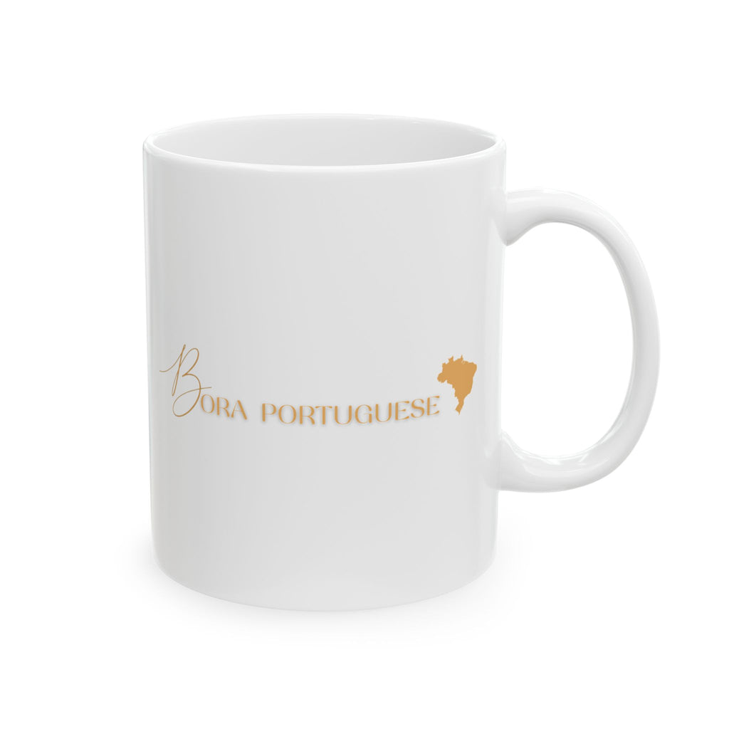 BORA Portuguese Ceramic Mug Yellow —  Coffee Cup (11oz/15oz)
