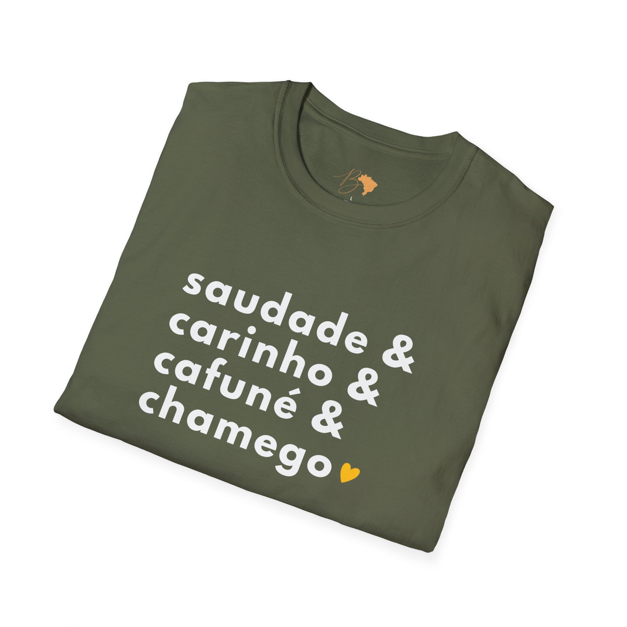 Saudade & Carinho & Cafuné & Chamego – Brazilian Words of Affection T-Shirt Unisex