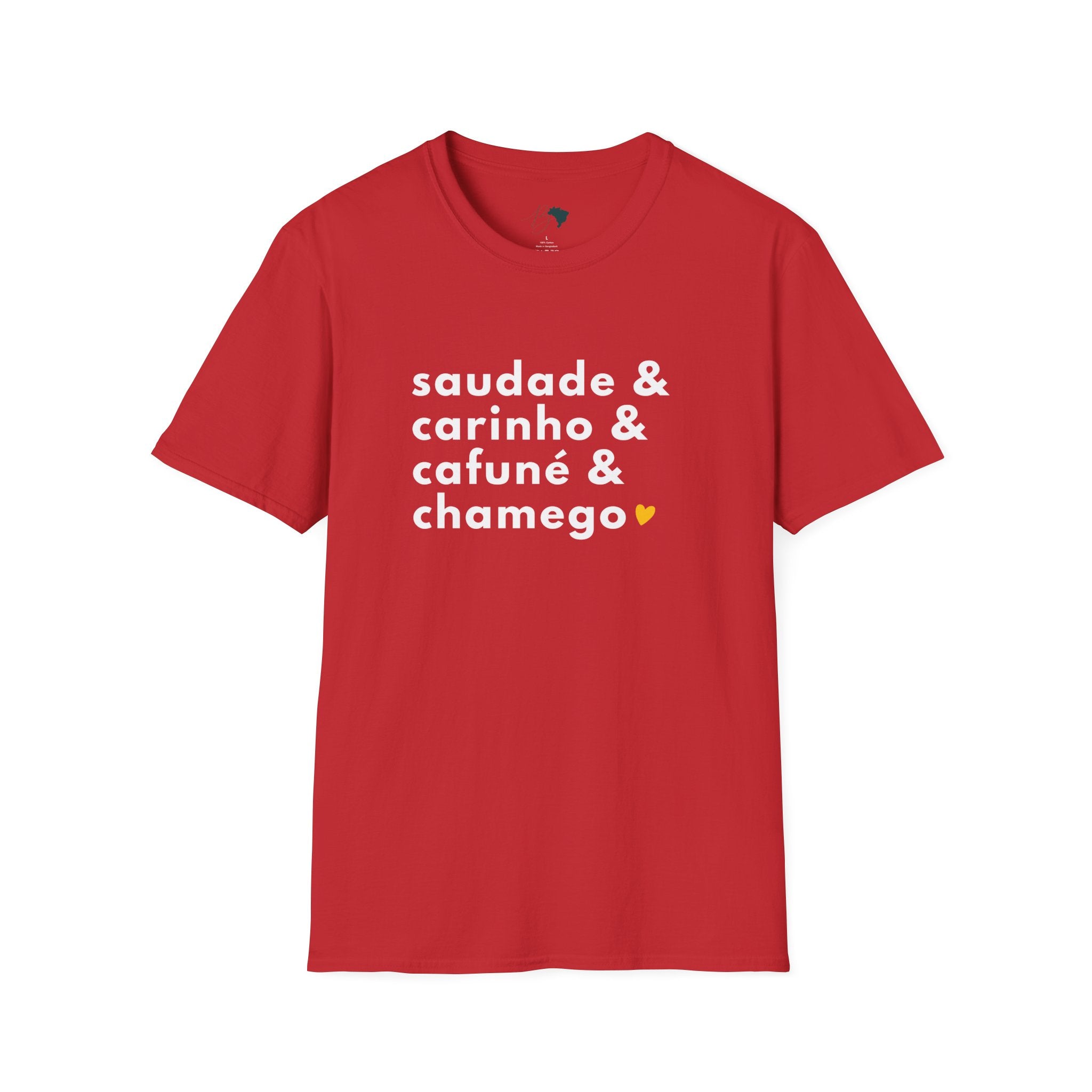 Saudade & Carinho & Cafuné & Chamego – Brazilian Words of Affection T-Shirt Unisex